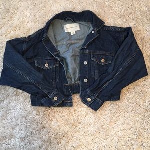 Anthropologie Cropped Jean Jacket